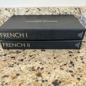 French language learning set
2 Sets 
Pre Owned 
1 CD is missing